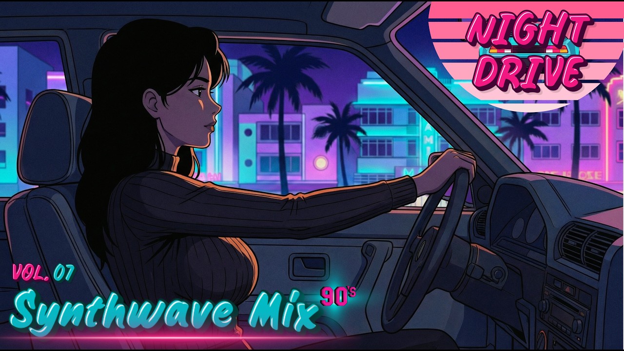 Driving Home After The Party (90s Anime Synthwave Mix)