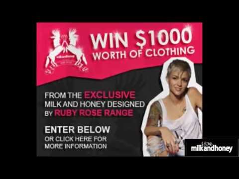 RUBY ROSE MILK AND HONEY WIN $1000 DOLLARS WORTH O...