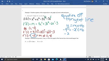 Calculus Notes 2.2A (HW 12) Basic Differentiation Rules - Video 3