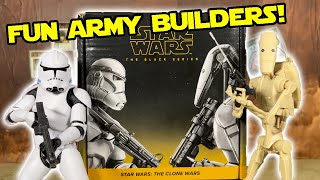 NEW Clone Trooper & B1 Battle Droid Star Wars Black Series 2-Pack Action Figure Review