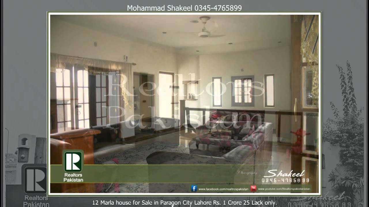 12 Marla  house  with basement  for Sale in Paragon city 