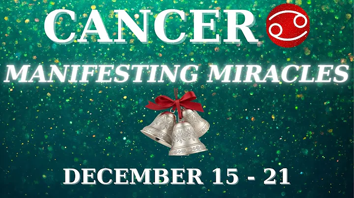 ⭐CANCER ♋ Manifesting Miracles! Truth Revealed & New Beginnings | Dec 15–21 Tarot Reading!