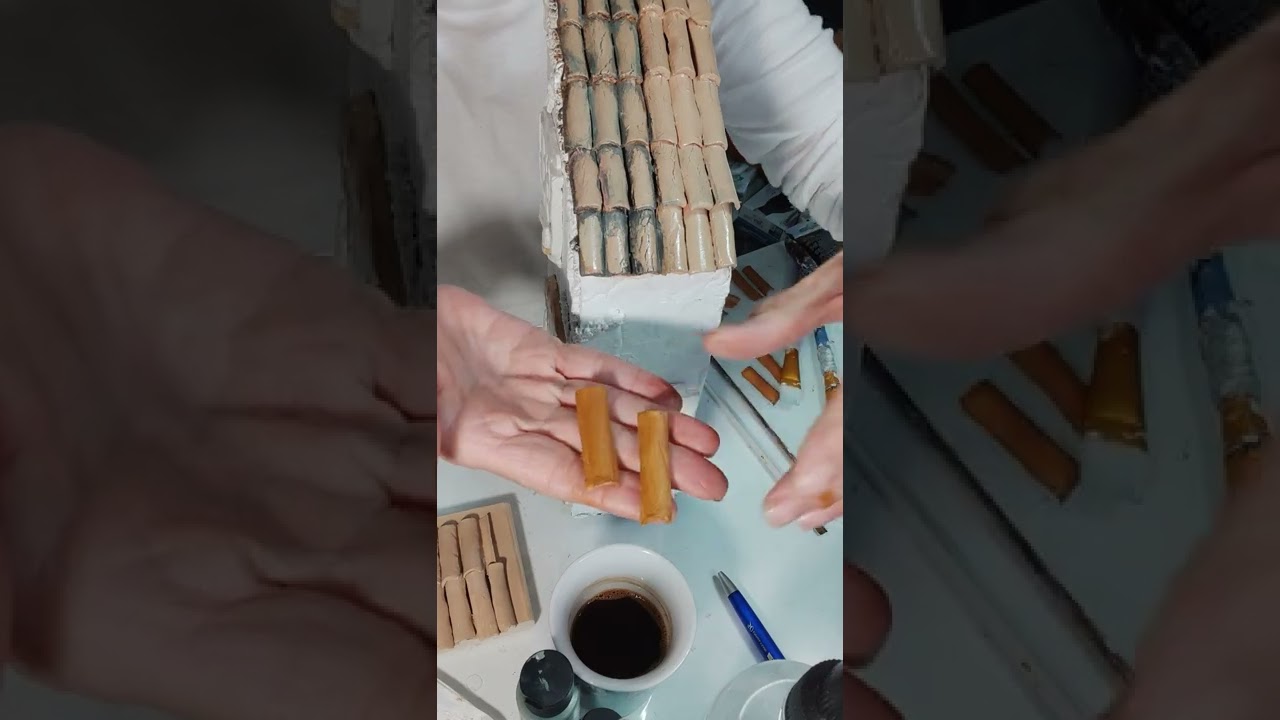 Φτιάχνουμε κεραμίδια και βυζαντινή κεραμοσκεπή.