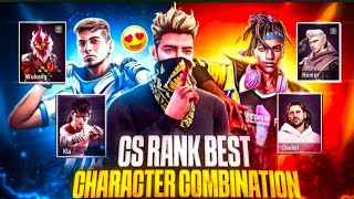 ff best character combination for CS rank || best character skill for CS rank || CS rank tips