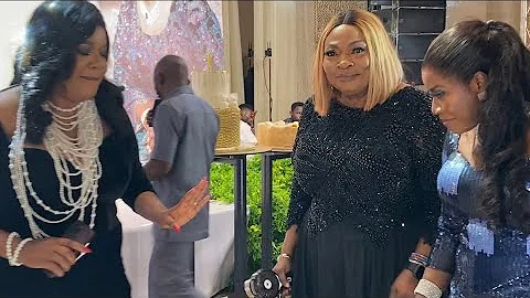 TOYIN ABRAHAM DANCE WITH PROPHETESS FUNMILOLA LUCAS AT HER BIRTHDAY PARTY