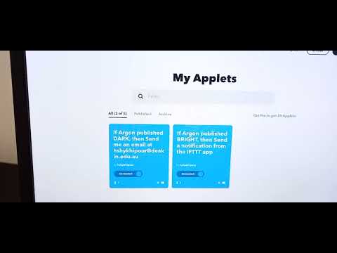 Task 3.2C Create IFTTT Trigger