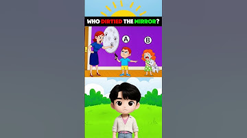 Who Dirtied The Mirror?#riddlechallenge  #riddleoftheday #brainteasers #enigma #shorts