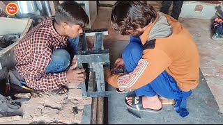 Talented craftsman's making a stool Chair from an old Rusty metal Sheet | The top works