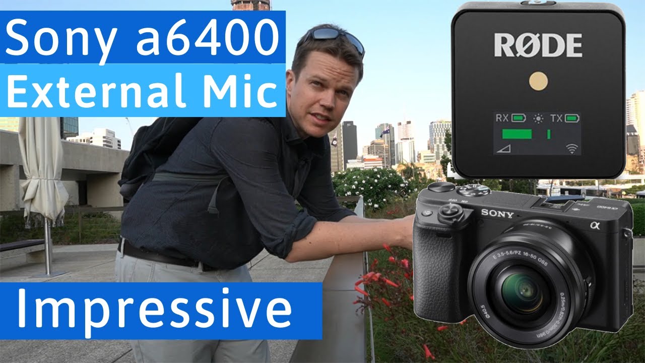 A6400 External Mic Sony Microphone Wireless Synergy Digital