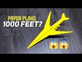 Paper plane 1000 feet  how to make a paper airplane that flies 1000 feet