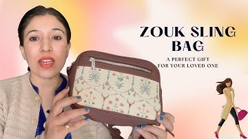 Zouk Sling Bag Review, A Perfect Gift For Loved One | Trendy Sling Bag, 100% Vegan | Shopping Orchid