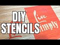 Make your own STENCILS / How to EASY DIY project / CHEAP / REUSEABLE