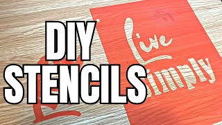 Make your own STENCILS / How to EASY DIY project / CHEAP / REUSEABLE