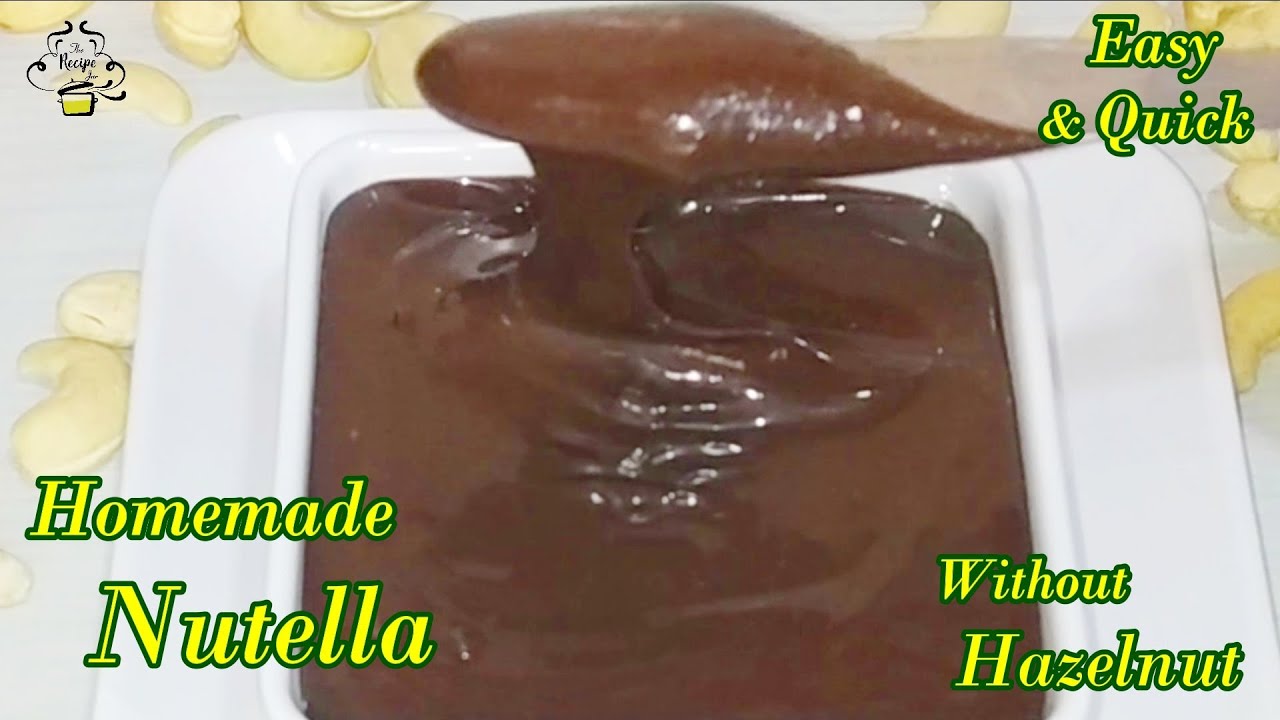 Homemade Nutella/How To Make Homemade Nutella Without Hazelnuts/Easy Homemade Nutella YouTube