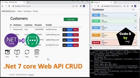 Asp.Net Core Web API CRUD Operations Using EF Core and SQL Server