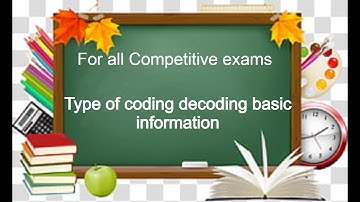 Type of coding decoding basic information/YMS ACADEMY/