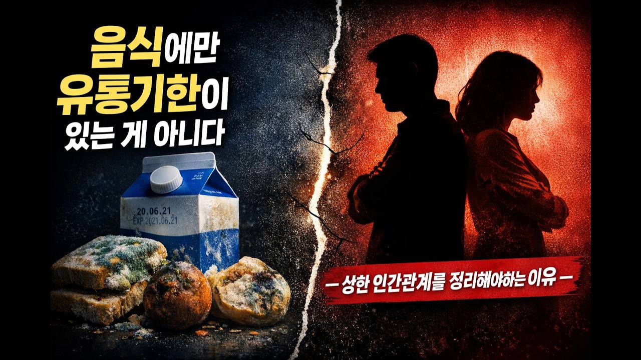 음식에만 유통기한이 있는 게 아니다– 상한 인간관계를 정리해야 하는 이유 –