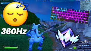 Razer Huntsman Mini ASMR 😴Ranked Elite Solo🏆 Satisfying Keyboard Fortnite 360 FPS 4K