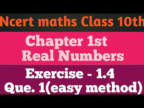 Ncert maths Class 10th chapter 1st Real Numbers question 1st of ...