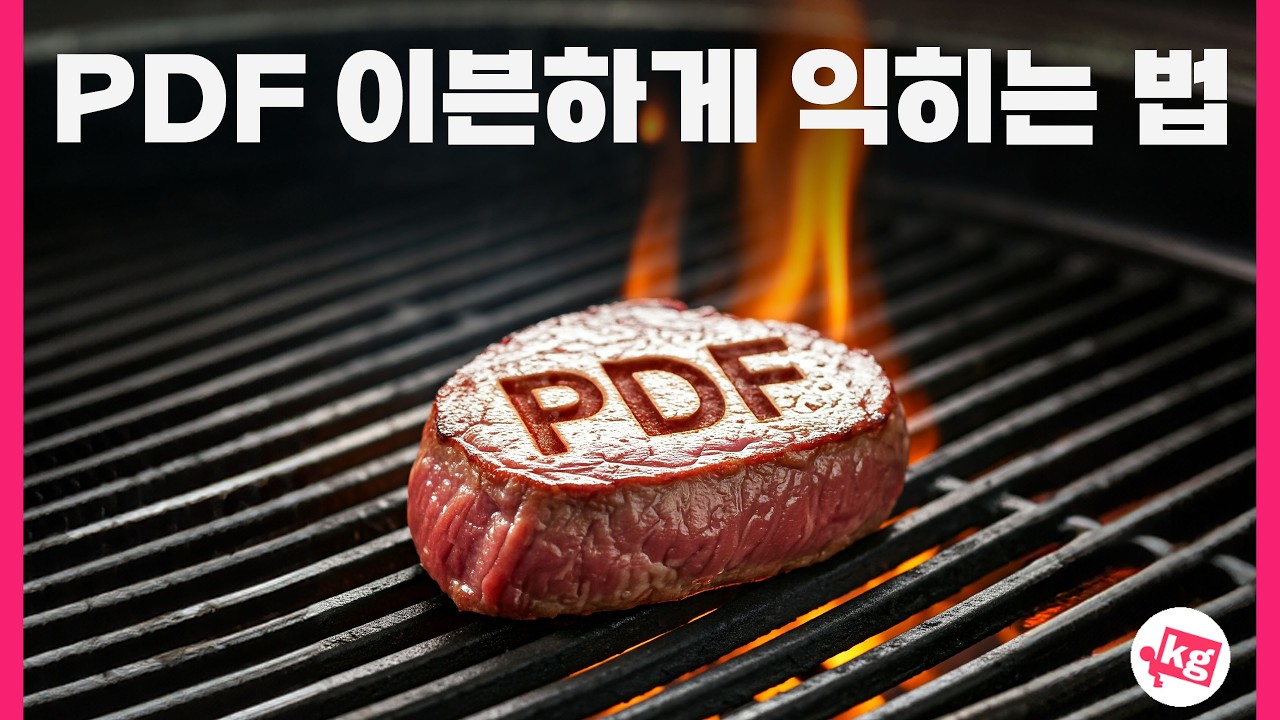 PDF를 이븐하게 익혀 드립니다