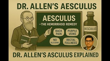 Aesculus in Dr. Allen’s Words | Keynote Masterclass on Hemorrhoids, Back Pain & More