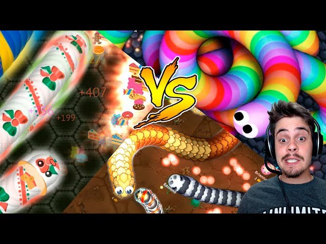 Slither.io - Jogo da Minhoca Hoje Fiz um Novo Record !!!!!!!!! 