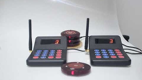 How to set T119 pager work with 2 keypad transmitters