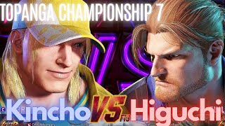 【SF6】🔥TOPANGA CHAMPIONSHIP 7🔥きんちょvs ひぐち Kincho vs Higuchi (Blue Division)