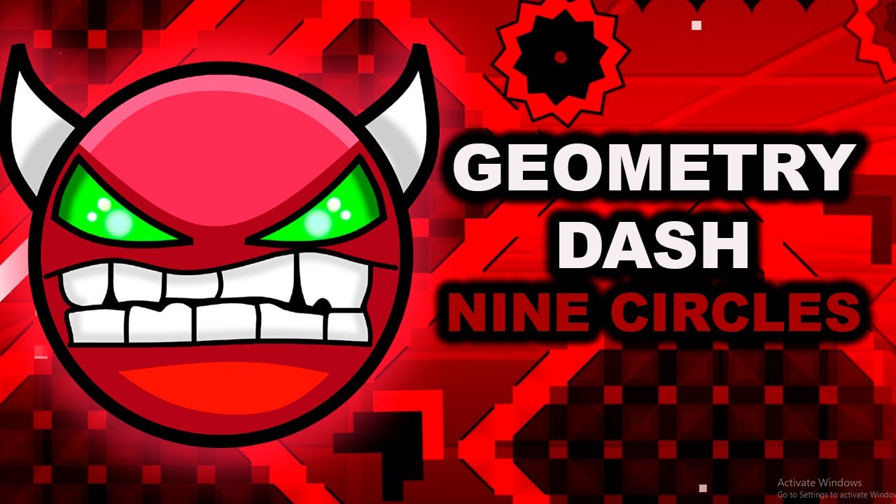 Geometry Dash - Nine Circles 100% (Hard Demon) - YouTube