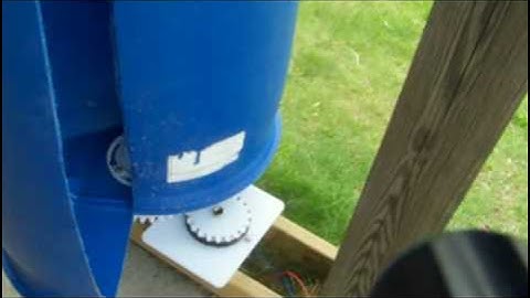 How to Make an Inexpensive Vertical Wind Turbine - Part 2