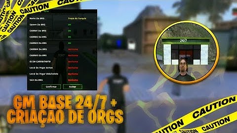 GM BASE COM 24/7 MAPEADA SISTEMA DE CRIAÇÃO DE ORGS EMPREGO DE LIXEIRO E ETC (GTA - SAMP) GTA RP