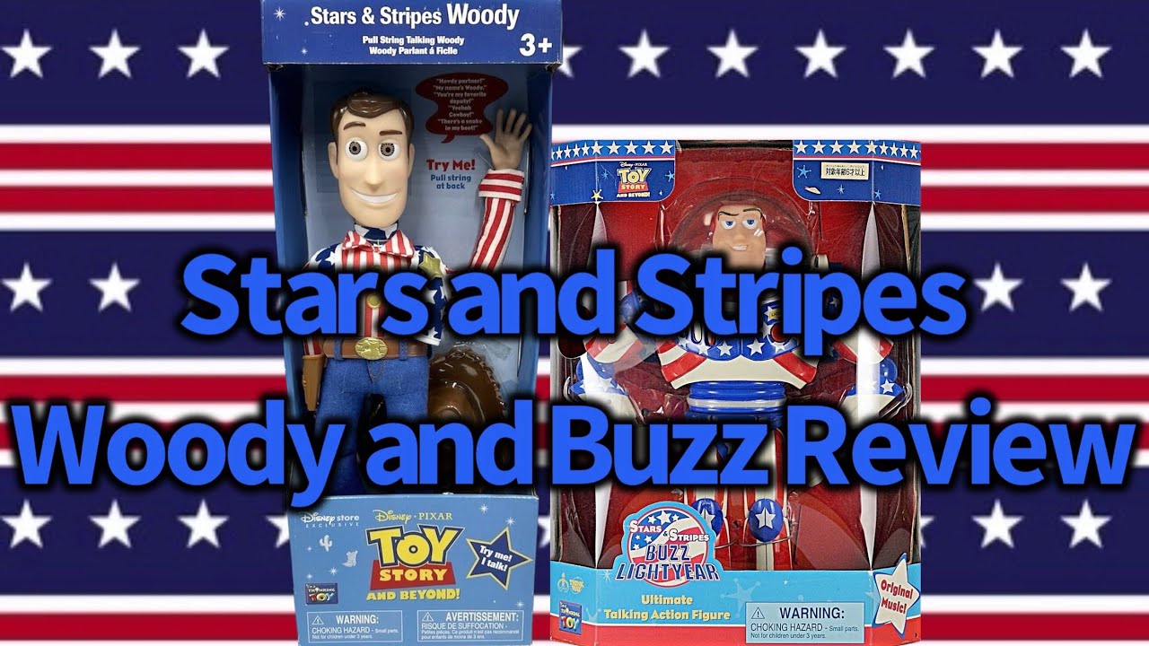 Toy Story and Beyond Stars and Stripes Woody and Buzz Review - YouTube