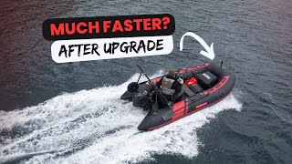 TOP SPEED SEA TEST NEARLY BROKE MY INFLATABLE FAST BOAT?