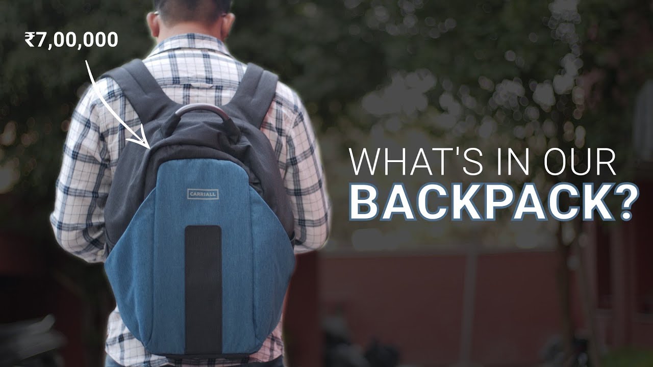 What's in our Backpack? Stuff Worth ₹7,00,000! - YouTube