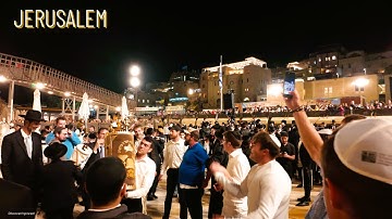 Second Hakafot after the Simchat Torah holiday at the Western Wall in Jerusalem, Israel 2025