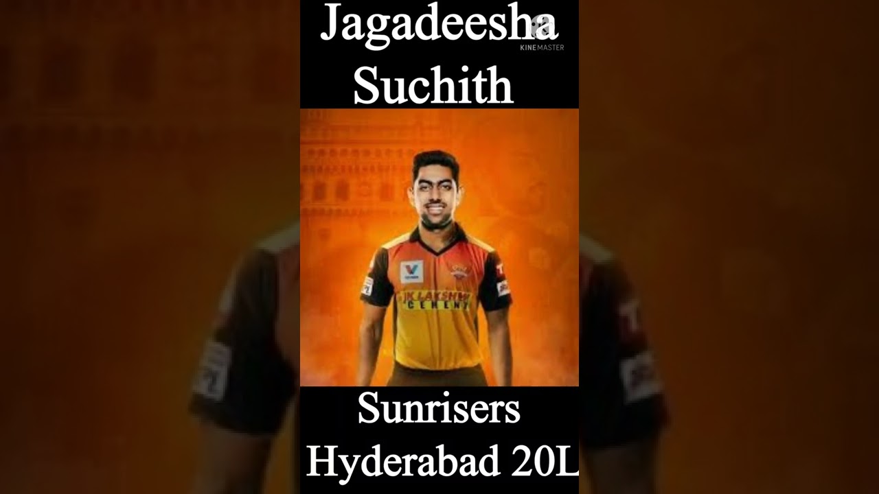 Jagadeesha Suchith Sunrisers Hyderabad
