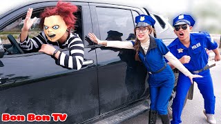 Anh Em Chucky Ăn Trộm Xe Cảnh Sát | Bon Bon TV