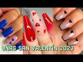 UÑAS PARA EL DIA DE SAN VALENTÍN 2023/2024 UÑAS DE MODA/DISEÑOS TENDENCIA/moda nails 2023