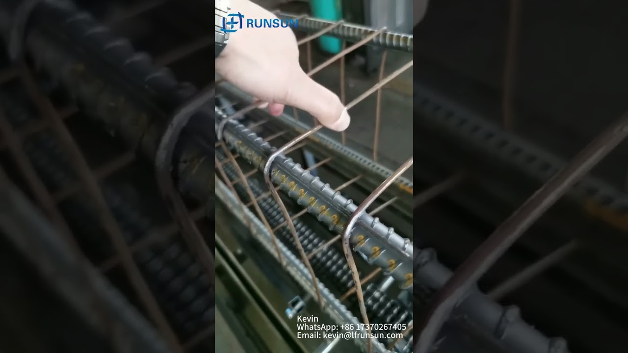 High Quality Automatic Pc bar Rebar Steel Pile Cage Welding Machine Check Welding Quality