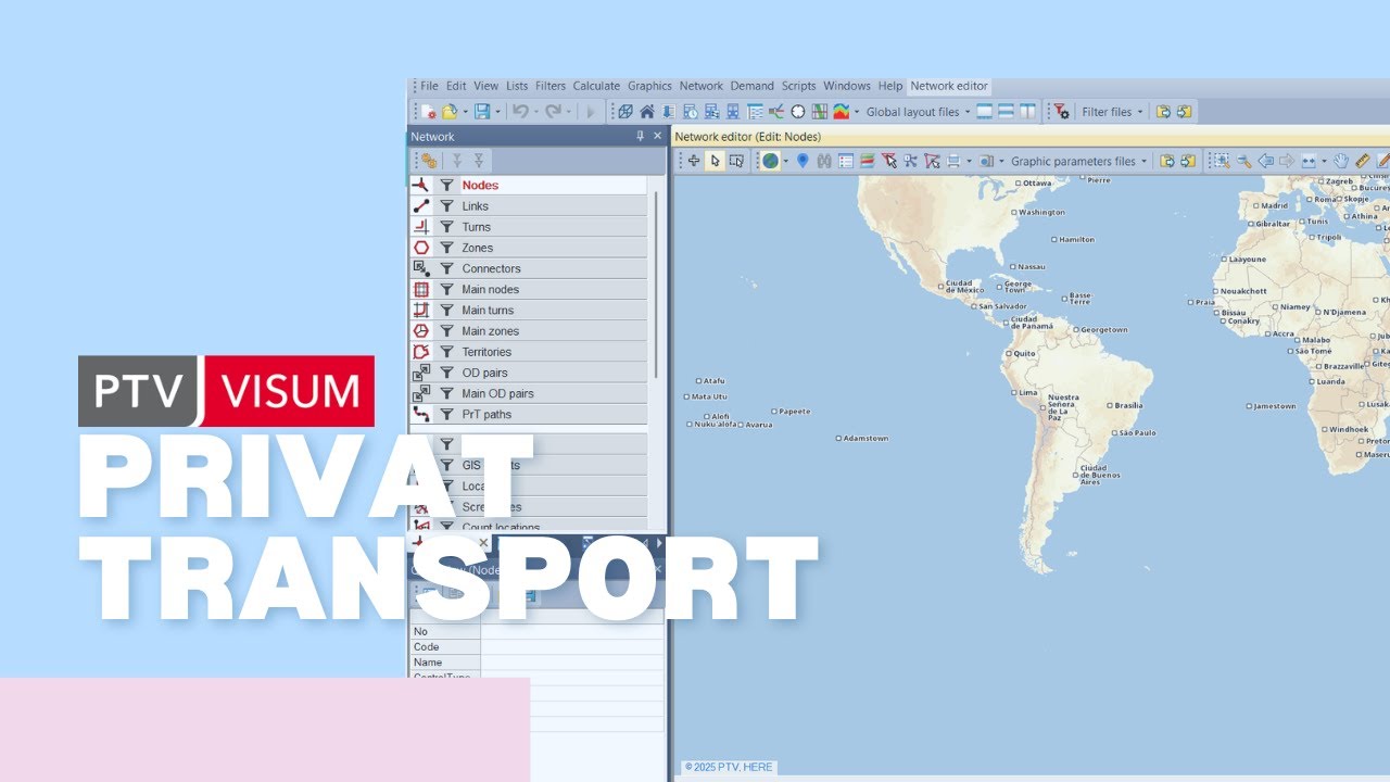 PRIVAT TRANSPORT PTV VISUM - YouTube