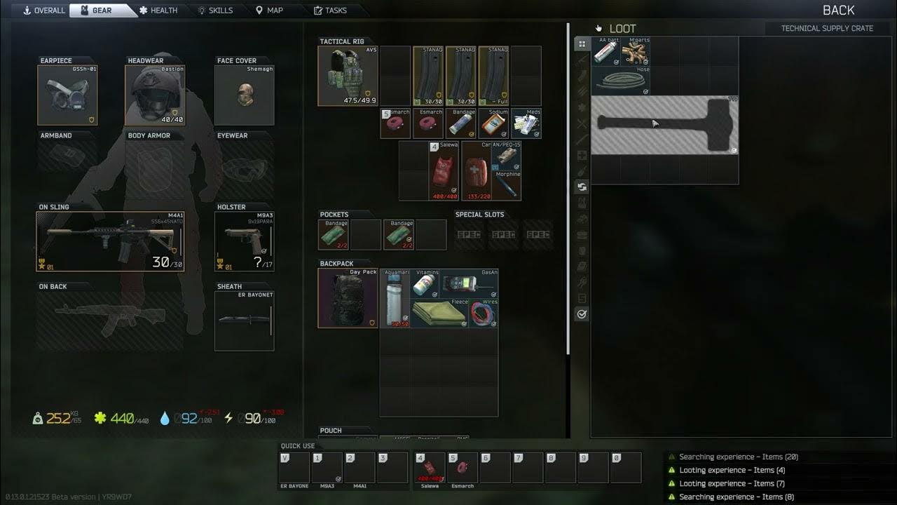 Finding the Sledgehammer in a tech crate .13 Tarkov! YouTube