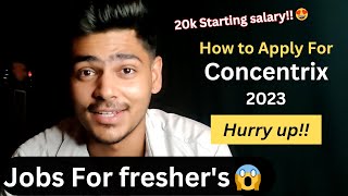 How to apply for Concentrix jobs 2023 || Concentrix Jobs || Jobs for freshers  concentrixjobs