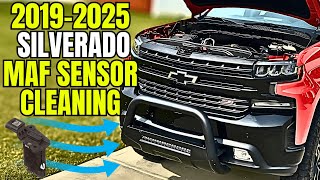 How to Clean a Mass Air Flow Sensor | 2019-2025 Chevy Silverado