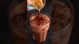 A Rich, Iced Mocha Made At Home