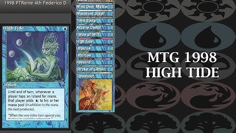 MTG 1998 Pro Tour Rome 4th High Tide vs 6th Wr Aggro [ManaLink 3.0]