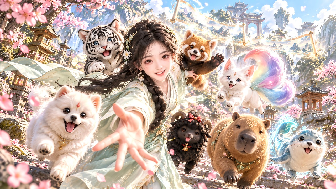 【FULL】震撼首播✨萌宠全是上古神兽！看似普通猫狗萌宠，实则暗藏顶尖神兽真身，叶眠轻松契约白泽、青龙、三足金乌，一路碾压各路天骄强敌！#ai漫剧 #animation #aianimation