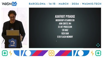 The Smallest Thing That Could Possibly Work: WASM on Microcontrollers With TinyGo by Ron Evans