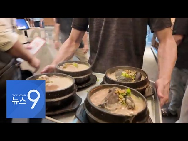 초복 맞아 삼계탕집 앞 북적…외국인 관광객들도 '이열치열' [뉴스9]