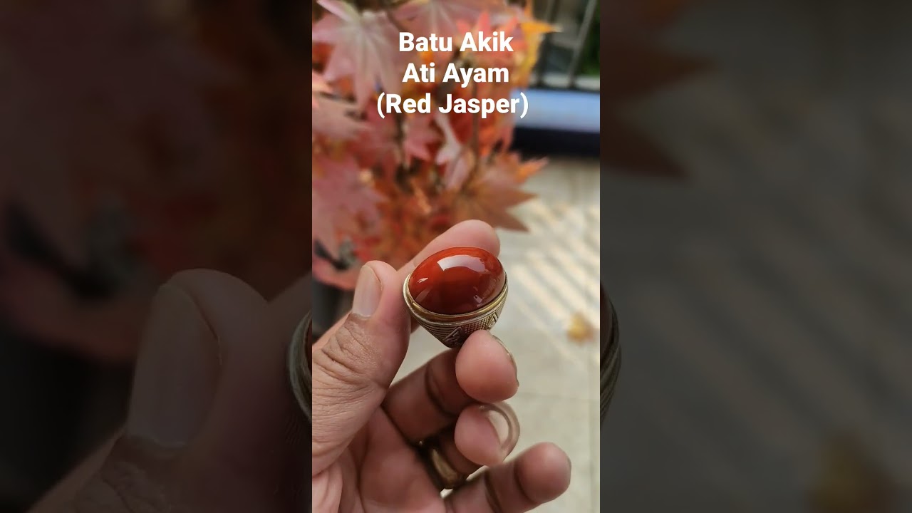 Batu Akik Ati Ayam (Red Jasper)