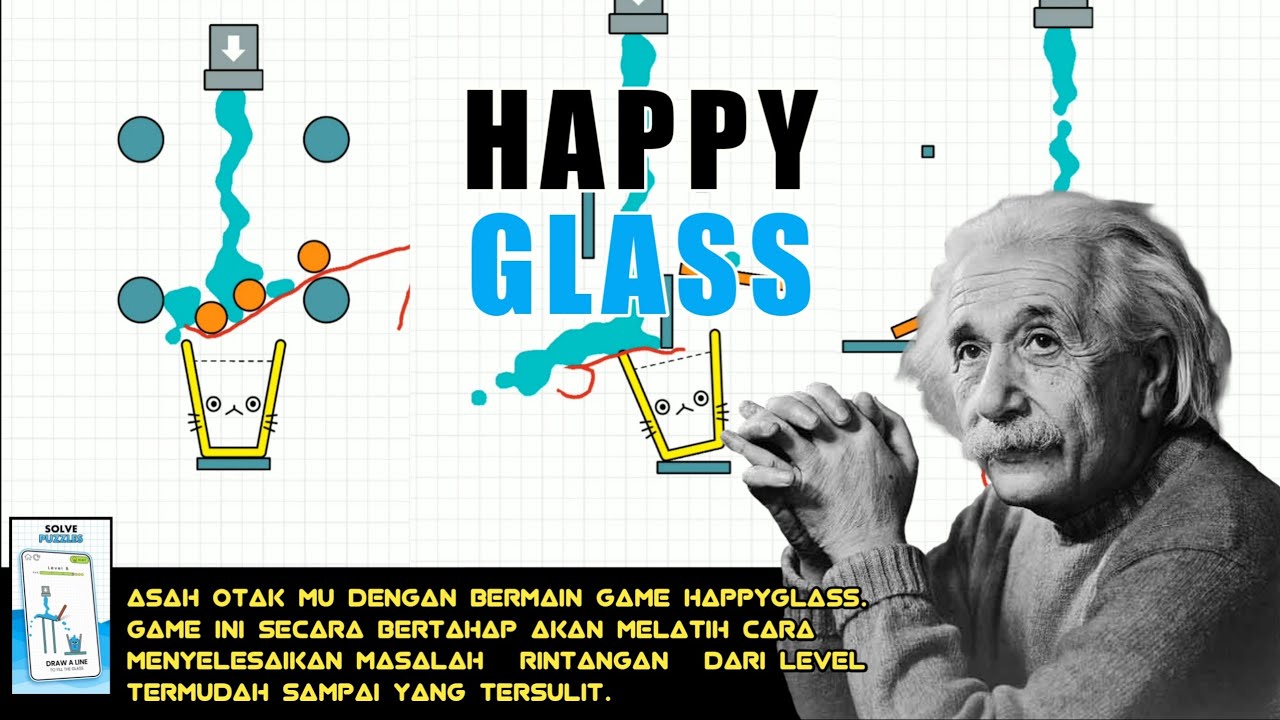 Super happy!! Gameplay happyglass level 136-144. Game melatih kecerdasan dan kesabaran
